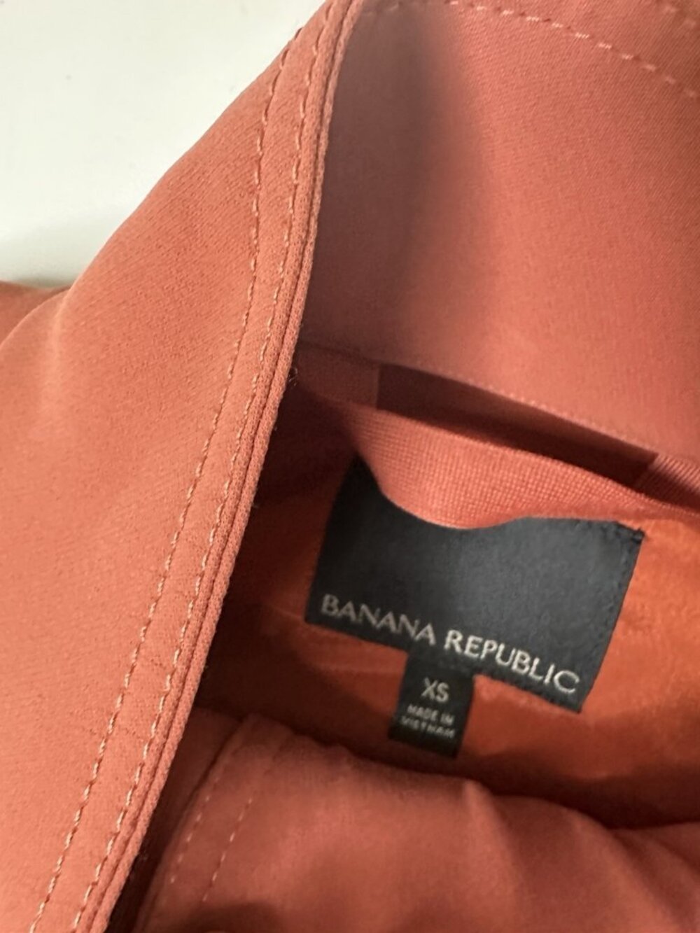 Banana Republic Utility Jacket Women’s XS Rust Orange lightweight cargo zip - Picture 4 of 10